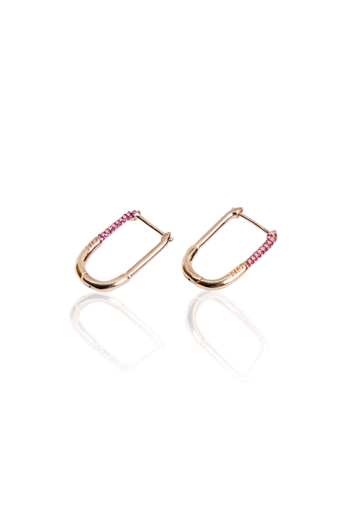 Minimalist U-Shaped Hoops Earrings